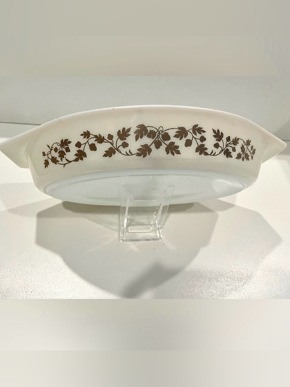 Vintage PYREX “Golden Acorn” 1.5 Qt Divided Baking and Storage Dish | No lid